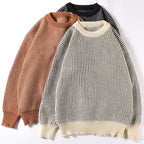 Japanese Retro Loose Fit Fashion Pullover Sweater | Streetwear