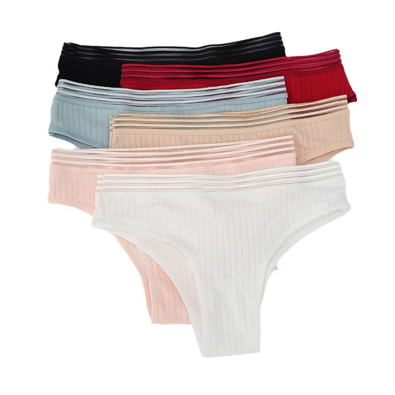 Cross-Border Women's Cotton Thong Underwear (Plus Size)