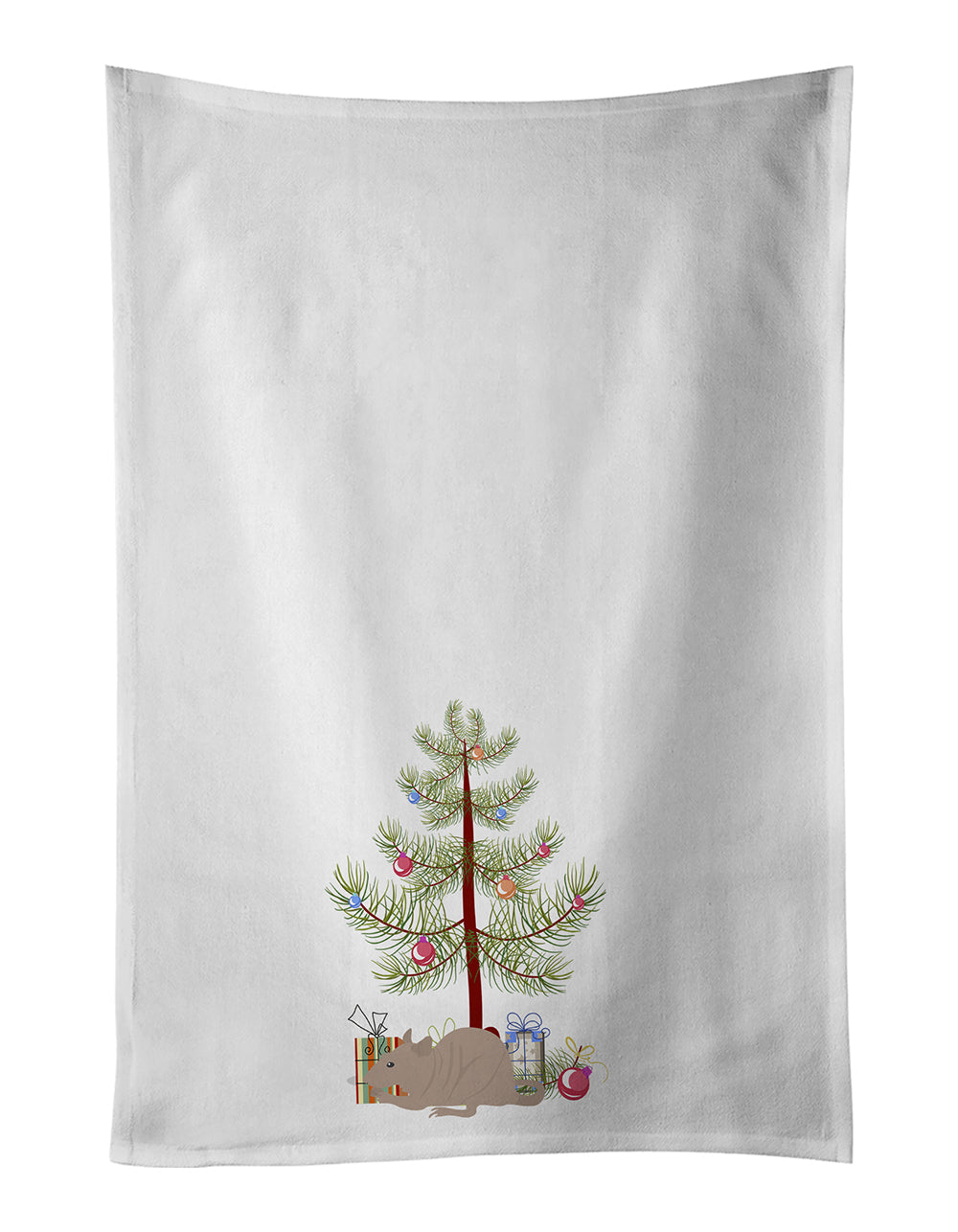 Fuzz Rat Merry Christmas Kitchen Towel Set of 2
