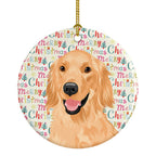 Golden Retriever Gold #1 Christmas Ceramic Ornament