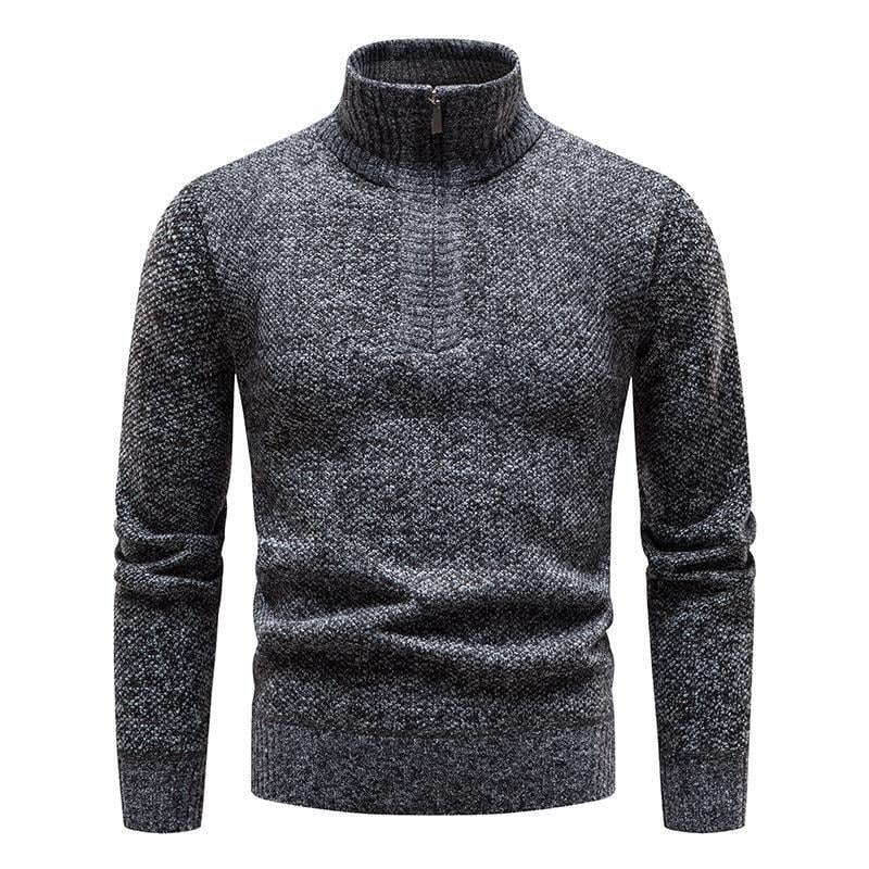 Plush Men's High Neck Sweater in New Style