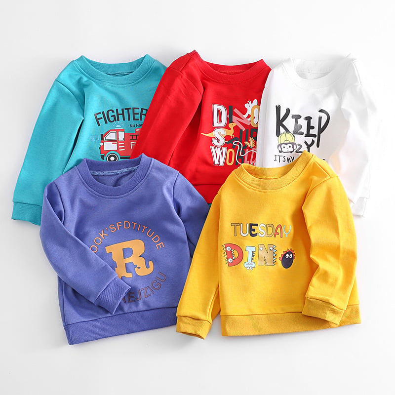 Children's Cotton Pullover Sweatshirt Top