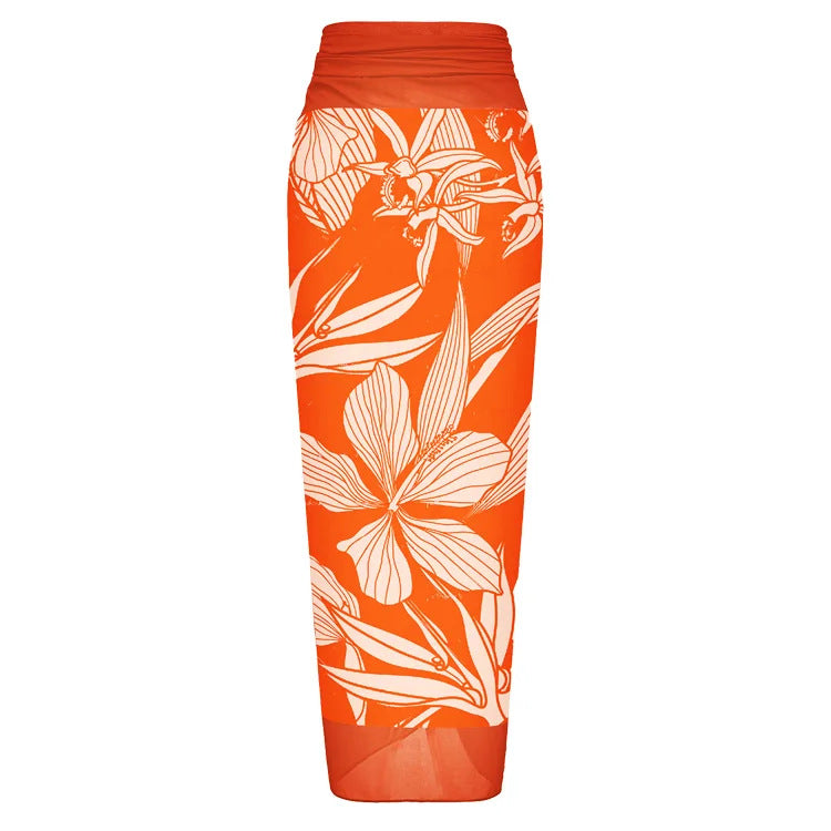 2024 Amazon AliExpress Floral Print Swimsuit Set