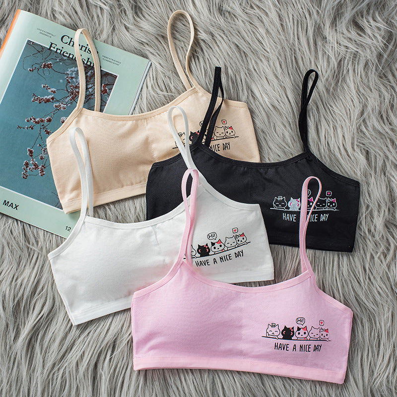Pure Cotton Camisole Training Bra for Girls