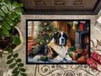 Saint Bernard Cozy Christmas Doormat