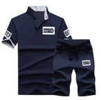 Men's sportswear set, casual cardigan jacket, thick warm outdoor sports shirt, pants, two-piece set