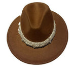 Wool Jazz Fedora Hats | Embroidered Cap