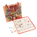 Christmas Countdown Calendar Necklace and Earring Set