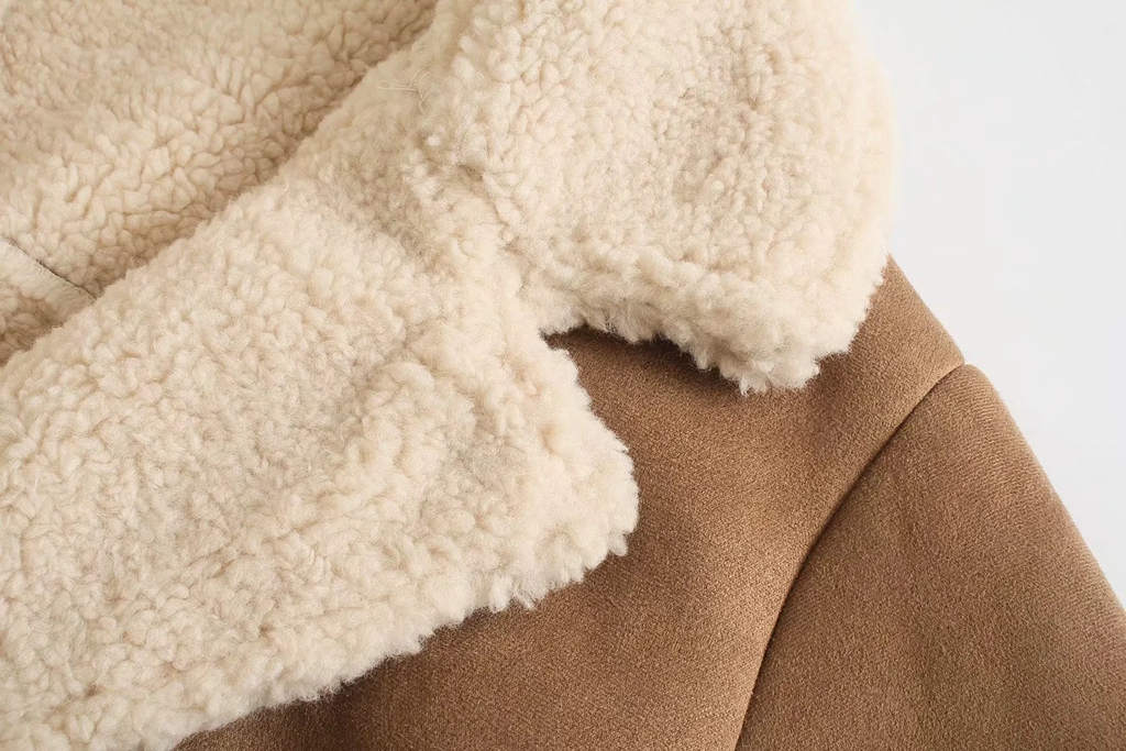 Women's Suede Fur Double-Sided Winter Coat