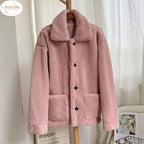 2024 Women's Cozy Fluffy Teddy Fur Jacket Coat