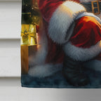Great Dane and Santa Claus House Flag