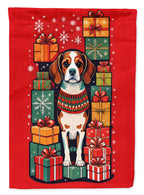 Beagle Holiday Christmas House Flag