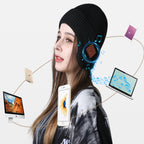 Musical Beanie Hat With Ear Muff and Bluetooth | Embroidered Cap
