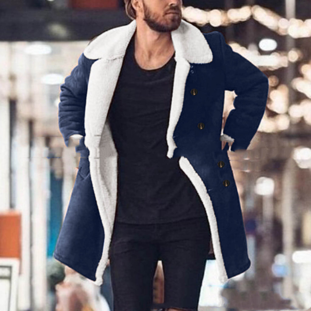 Men's Polar Fleece Composite Suede Jacket