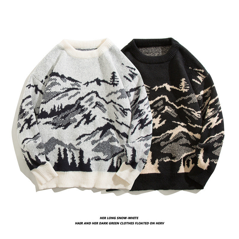 Men's Japanese-Style Retro Sweater