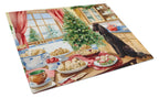 Irish Water Spaniel Christmas Cookies Glass Cutting Board