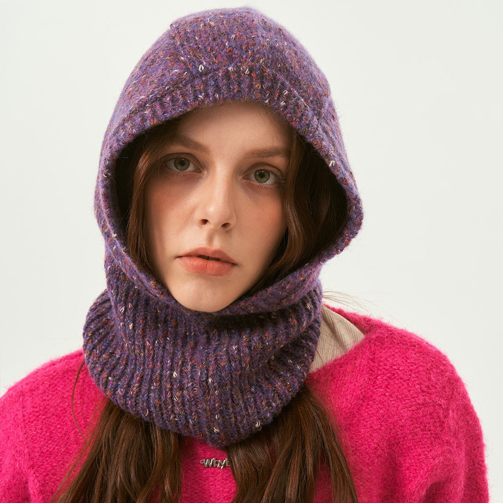 Colorful Dot Knit Wool Tile Pullover Cap | Streetwear