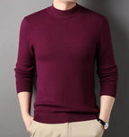 Men's Half-high Collar Sweater Fashion Simple Pullover | Streetwear