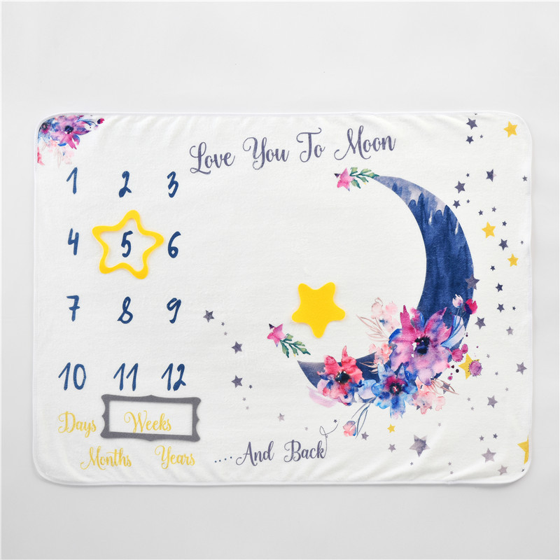 Double-Sided Flannel Baby Photo Blanket