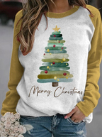 3D Printed Christmas Tree Pattern Women's Sweater
