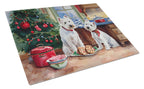 Westie Christmas Cookies Glass Cutting Board