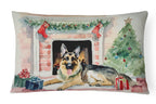 German Shepherd Christmas Throw Pillow