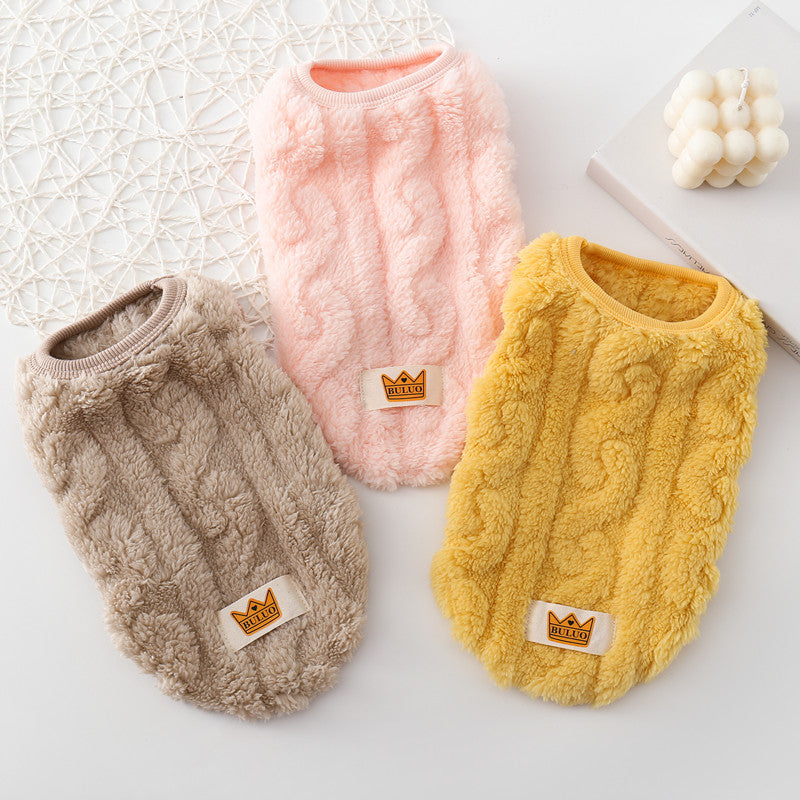 Double-Sided Fleece Cotton Vest for Dogs