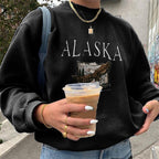 Casual Loose Printed Pullover Sweatshirt | Streetwear