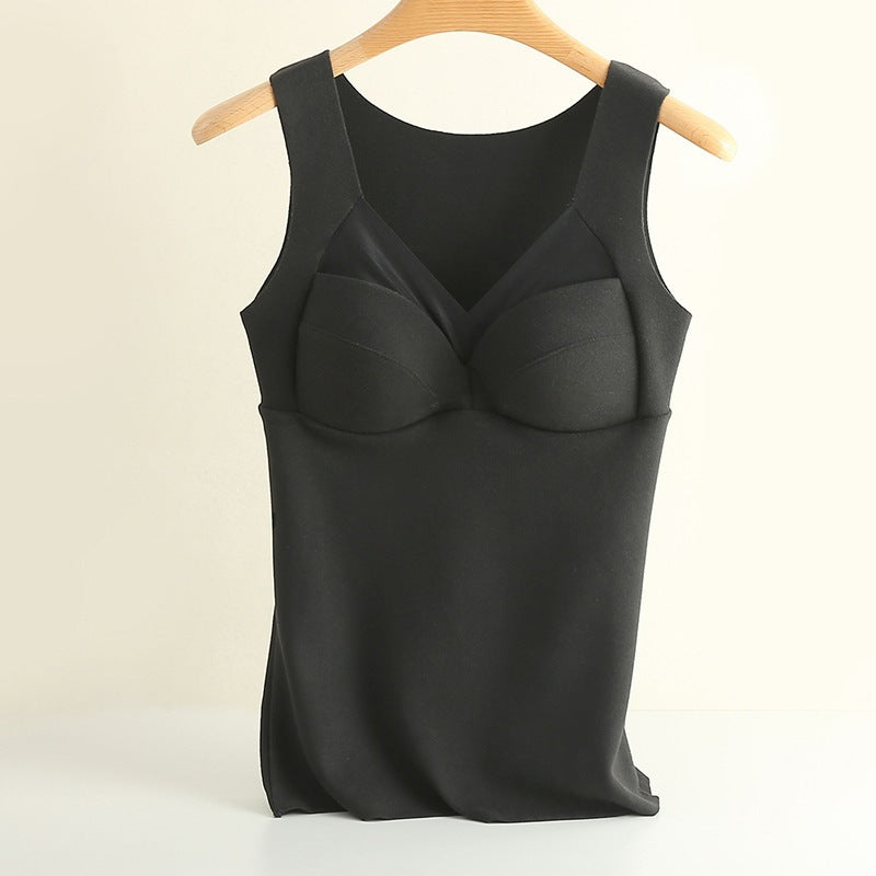 New De Rong Thermal Integrated Tank Top Bra