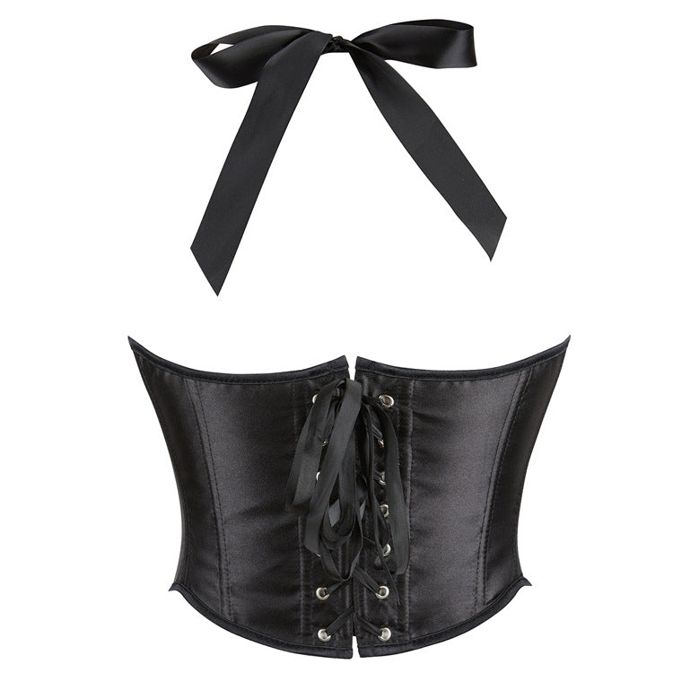 New Black Strapless Women's Corset Top for E-commerce
