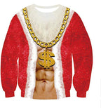 Men's 3D Christmas Reindeer Digital Print Hoodie | Streetwear