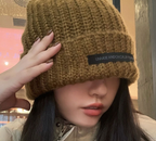 Versatile Women's Big Head Wool Fashion Hat | Embroidered Cap