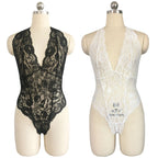 Lace Bodysuit with Neck Strap - Sexy Lingerie Set