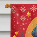 Flat-Coated Retriever Holiday Christmas House Flag