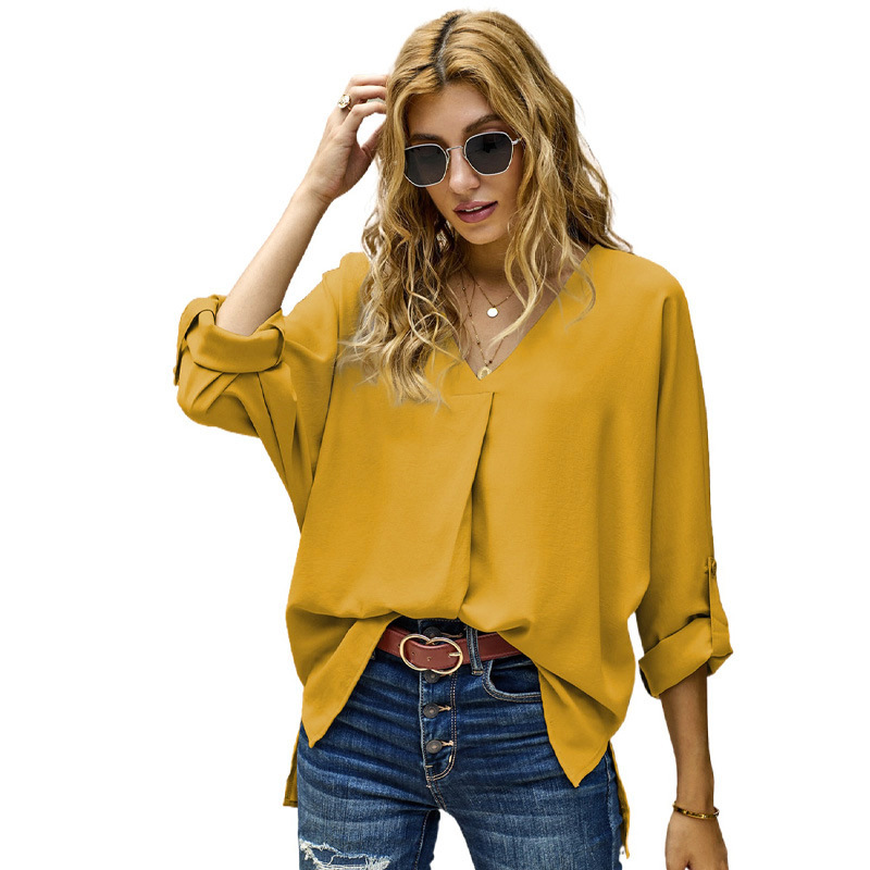 Solid Color Loose Pullover Shirt | Streetwear