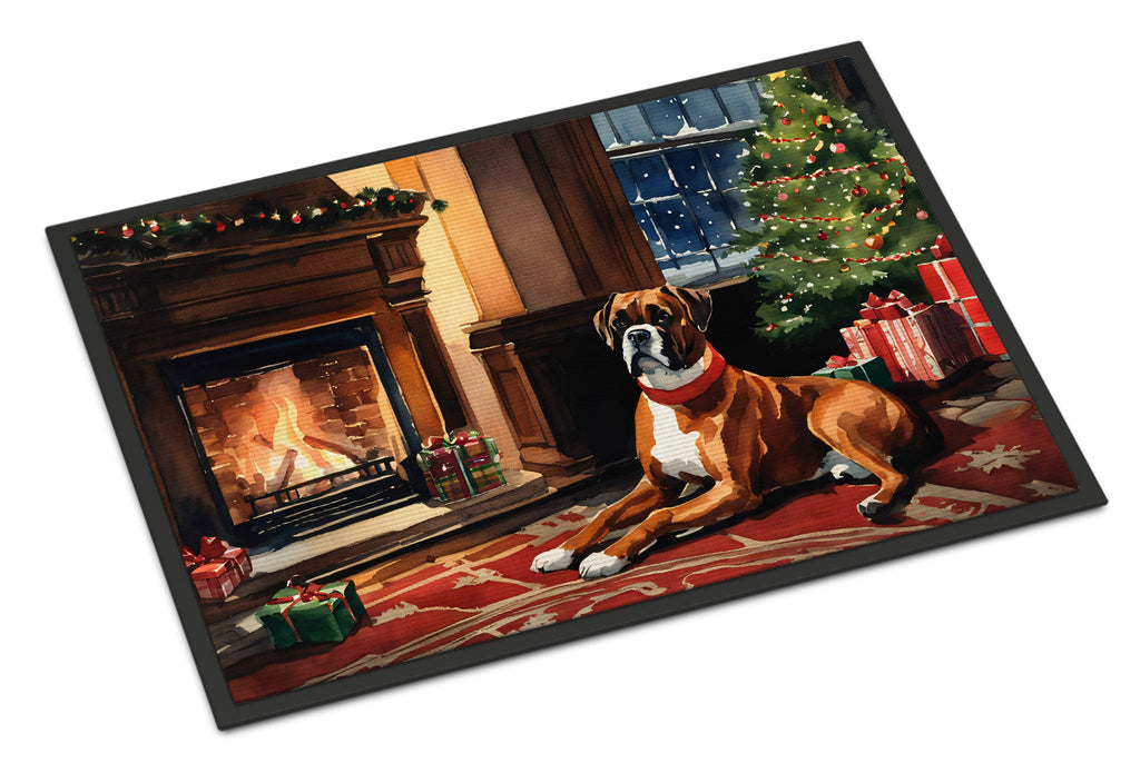 Boxer Cozy Christmas Doormat