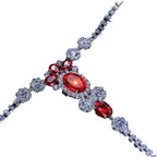 Ruby Rhinestone Thong Waist Body Chain