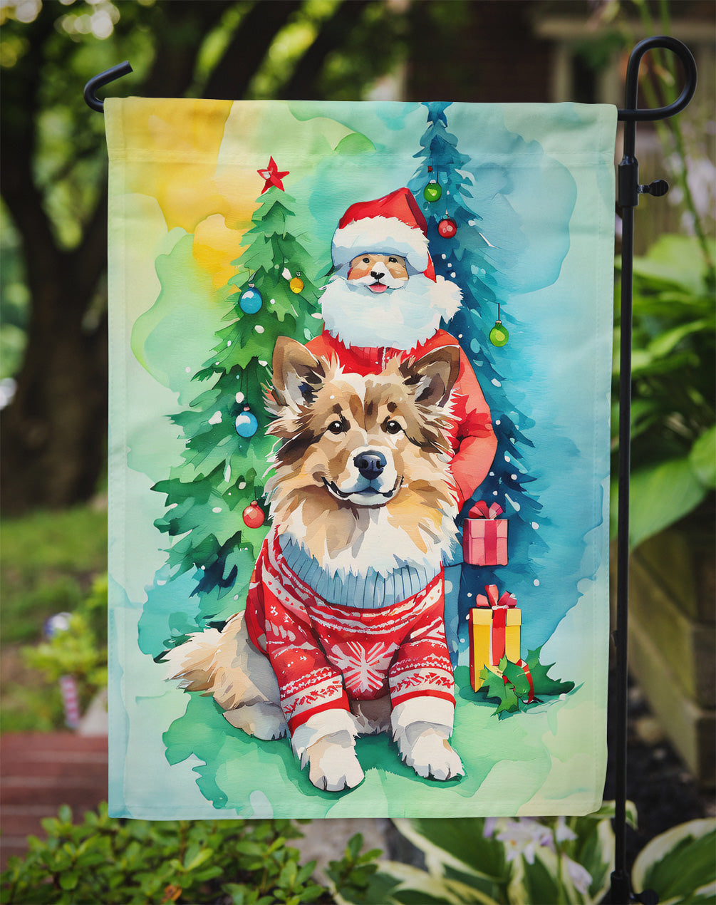 Finnish Lapphund Christmas Garden Flag