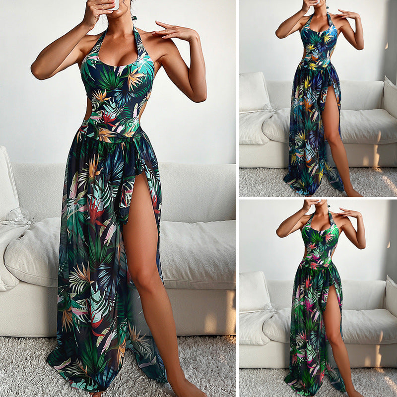 2023 New European Sexy Three-Piece Bikini Set