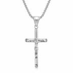 [Duplicate] Hip Hop Titanium Steel Crucifix Pendant Necklace