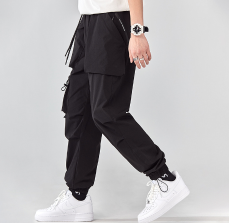 Men's Plus Fleece Overalls Casual Pants for Autumn/Winter