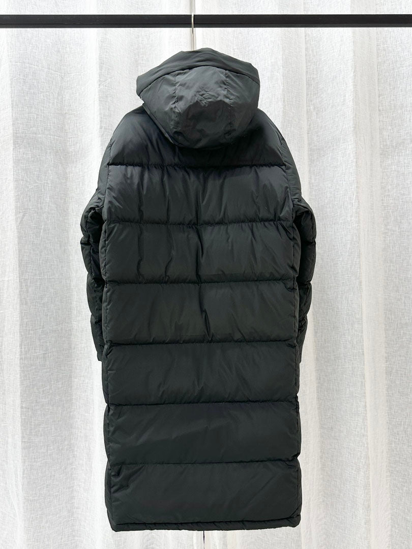Long Down Jacket with Adjustable Hem - Winter 2023