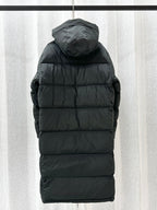 Long Down Jacket with Adjustable Hem - Winter 2023