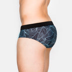 Men's Leaf Print Swim Briefs