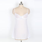 Lace and Mesh Lingerie Set with Sexy Nightgown