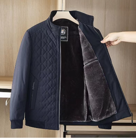 Plush Padded Stand-Collar Down Jacket