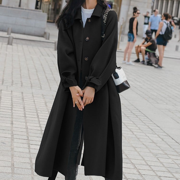 Women's Medium Length Woolen Jacket