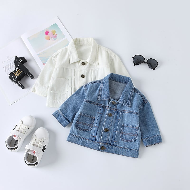 Children's Flaming Denim Jacket