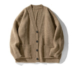 Chic Loose Knitted Jacket for Men's Fashion