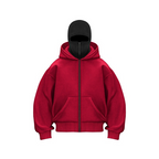 Double Hood Fleece-Lined Sweater